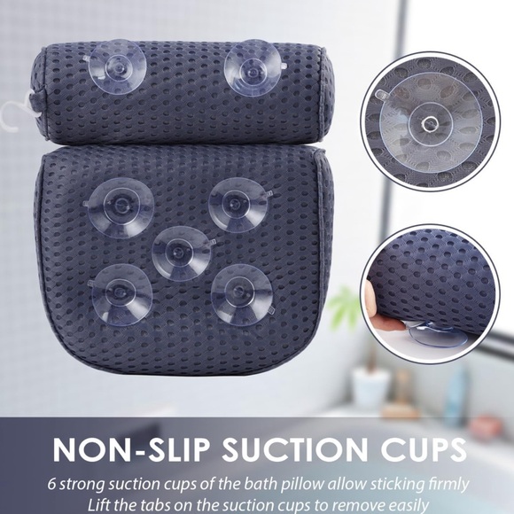 Bathtub Large Spa Pillow with 4D Air Mesh - Picture 3 of 6